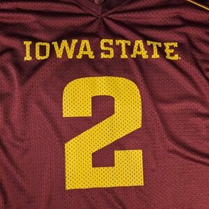 Iowa State University ISU Cyclones Football Jersey Russell Men's L Cy Cardinal